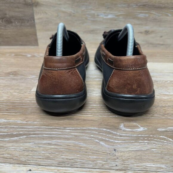 Cole Haan Black/Brown Leather Moc Loafers Men's Size 9 - Picture 3 of 6